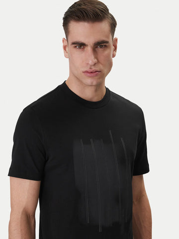 Camiseta BOSS con Diseño en Relieve para Hombre - Negro