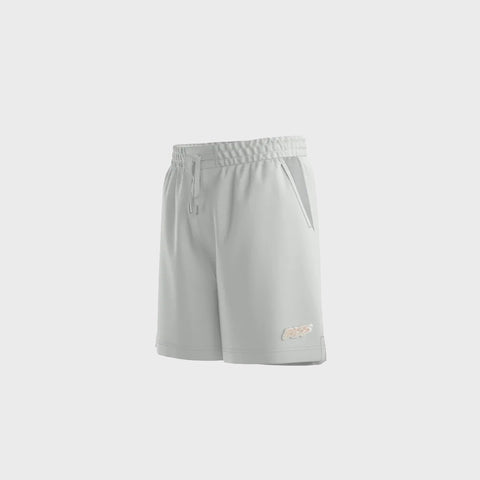 Pantalon corto BOSS Relaxed Fit en Tejido Interlock con Logo Bordado - Gris Claro