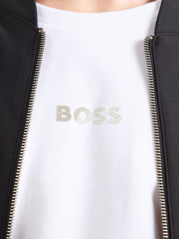 T-Shirt BOSS Regular fit con logo degradado
