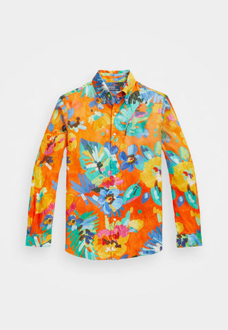 Camisa En Lino Con Print Floral POLO Ralph Lauren Classic Fit