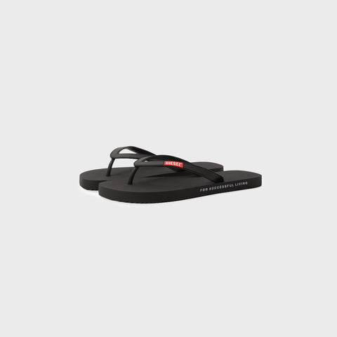 Sandalias Flip-Flop Diesel Made in Italy Negra