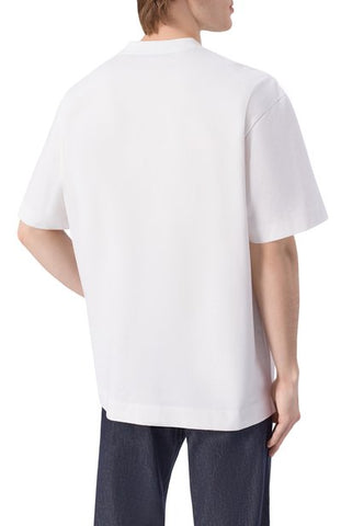 T Shirt BOSS Oversized con Diseño Tonal Bordado Jacquard
