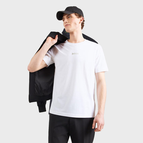 T-Shirt BOSS Regular fit con logo degradado