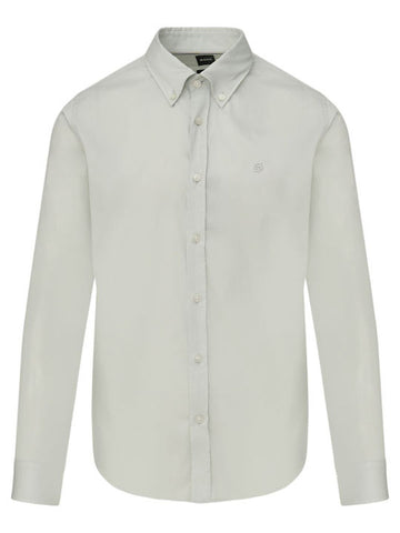 Camisa BOSS Poplin Slim Fit con Stretch de Logo Doble B Bordado