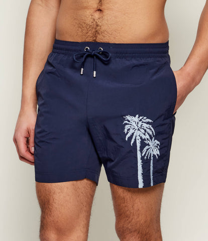 Traje de Baño BOSS con Stretch tipo short- Azul