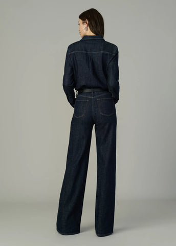 Jean Joe's The Mia Talle Alto Ancho Debajo Largo Con Stretch