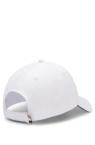 Gorra BOSS Lach_TOC_N Perforada con Logo – Blanco