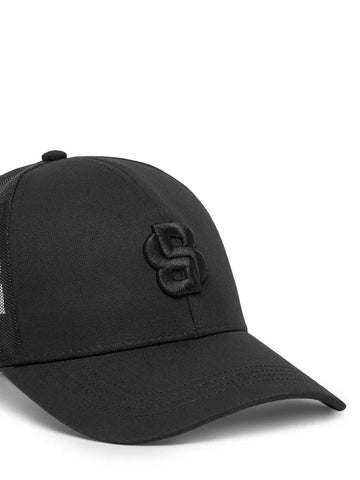 Gorra BOSS con malla y ribete de logotipo