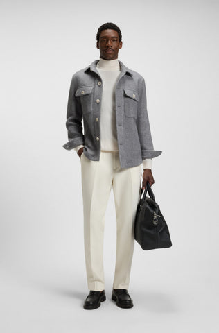 Sweater BOSS Rollneck en Merino Wool Extra Fino Slim fit