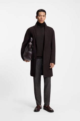 Sweater BOSS Rollneck en Merino Wool Extra Fino Slim fit