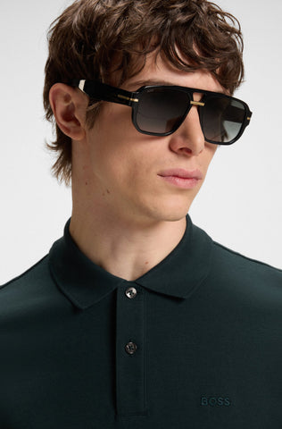 Polo BOSS Pallas en Piqué con logo Bordado Regular fit