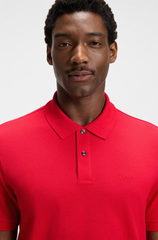 Polo BOSS Pallas en Piqué con logo Bordado Regular fit