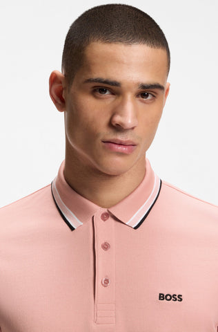 Polo BOSS Paddy Pro 102 Regular Fit - Rosa