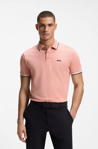 Polo BOSS Paddy Pro 102 Regular Fit - Rosa