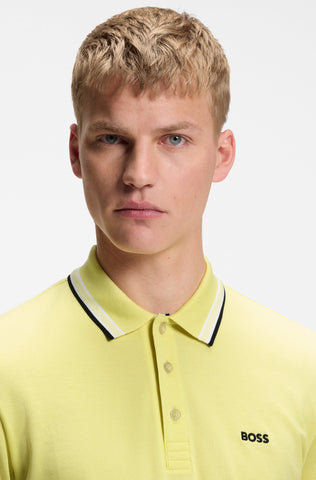 Polo BOSS Paddy Pro 102 Regular Fit - Amarillo
