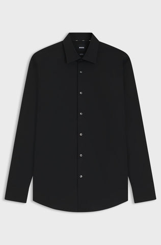 Camisa BOSS Poplin elástico de vestir y fácil planchado Slim fit