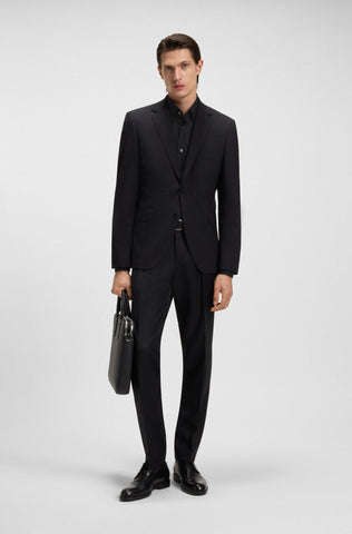 Camisa BOSS Poplin elástico de vestir y fácil planchado Slim fit