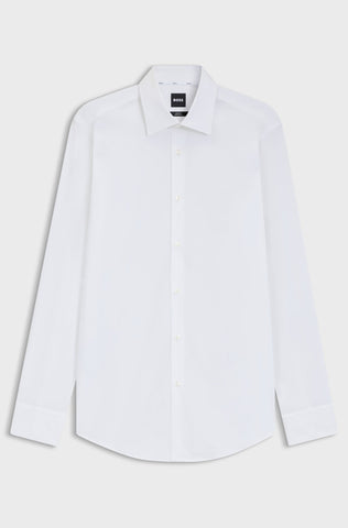 Camisa BOSS Poplin elástico de vestir y fácil planchado Slim fit