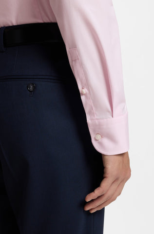 Camisa BOSS de Vestir Poplin Cuello Kent con Stretch Slim Fit