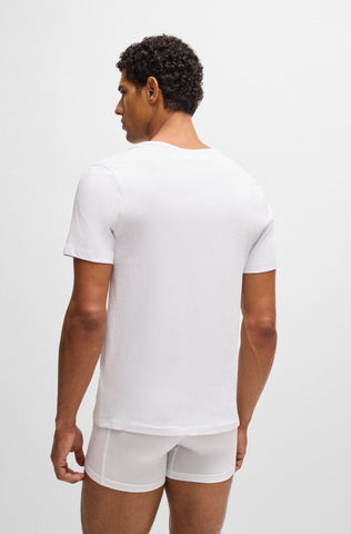 Pack de tres camisetas de cuello en V BOSS en jersey de algodón regular fit