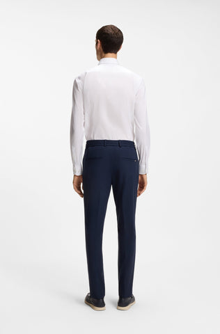 Camisa BOSS Slim Fit de Vestir Poplin Cuello Spread de Planchado Facil con Stretch