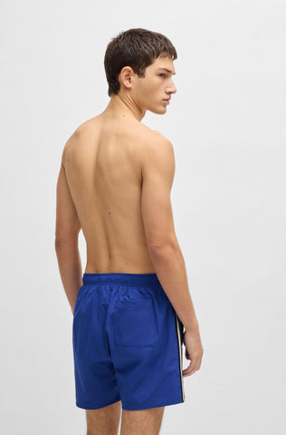 Traje de Baño BOSS Iconic con raya y logotipo característicos