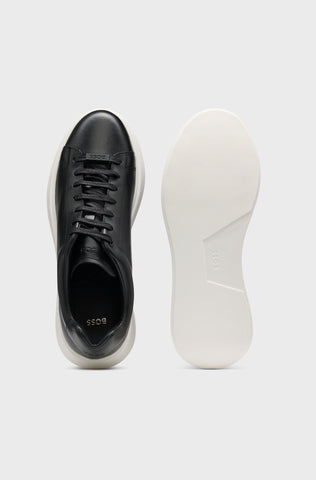 Tenis BOSS en piel con Suela de goma Alta