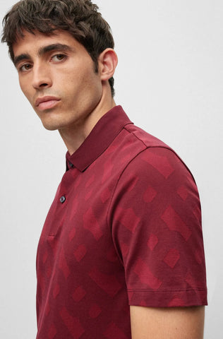 Polo Boss Regular fit Monogram Jacquard