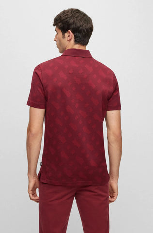 Polo Boss Regular fit Monogram Jacquard