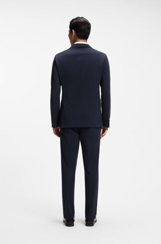 Chaqueta BOSS Slim fit en tejido de punto elástico de alto rendimiento Performance - Azul Marino