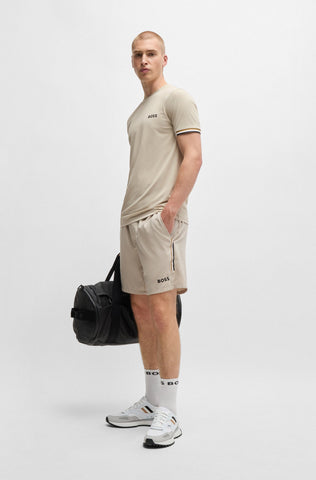 Suéter BOSS x Matteo Berrettini con arte de rayas Regular fit