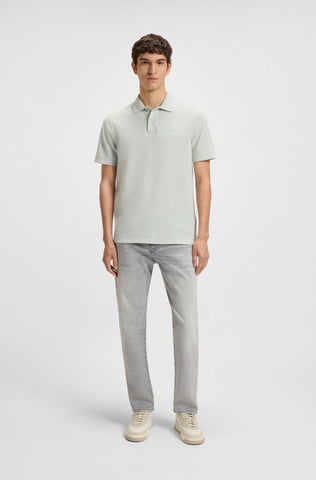 Polo Shirt BOSS Regular Fit de piqué de algodón con estampado de logotipo