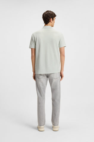 Polo Shirt BOSS Regular Fit de piqué de algodón con estampado de logotipo