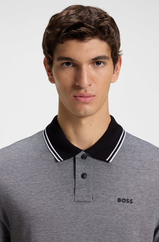 Polo Shirt BOSS Relaxed Fit en algodón piqué Oxford