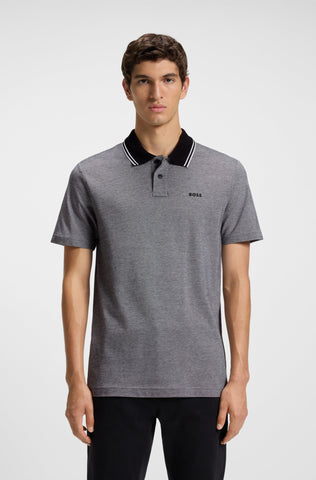 Polo Shirt BOSS Relaxed Fit en algodón piqué Oxford
