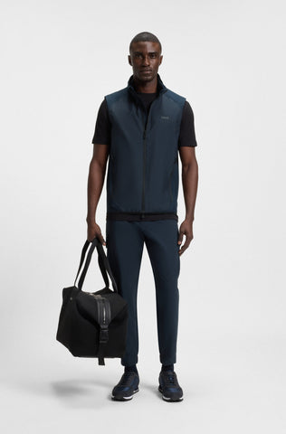 Pantalón BOSS Cargo Tapered-fit de planchado facil con stretch poplin