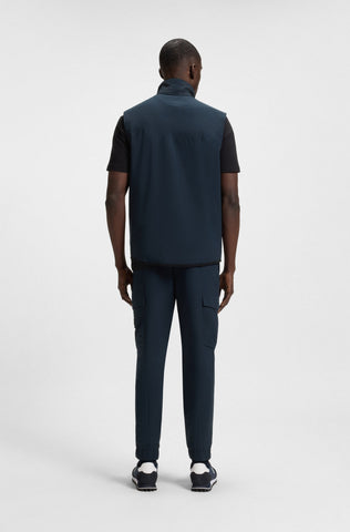 Pantalón BOSS Cargo Tapered-fit de planchado facil con stretch poplin