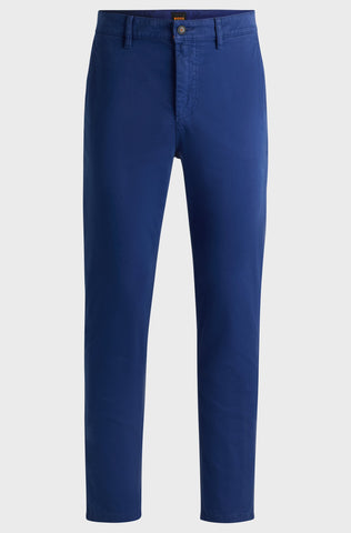 Pantalón tipo Chinos tapered fit de algodón elástico