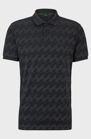 Polo Shirt Boss Relaxed Fit Monograma Jacquard