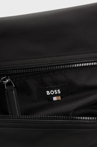 Bulto Boss Con Correa Con Logo Doble En Monograma Metalizado