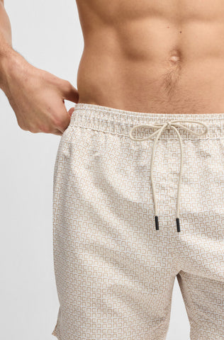 Traje de Baño BOSS Vibe con cintura con cordón y estampado integral
