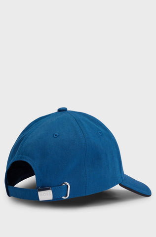 Gorra BOSS de sarga de algodón con logo estampado