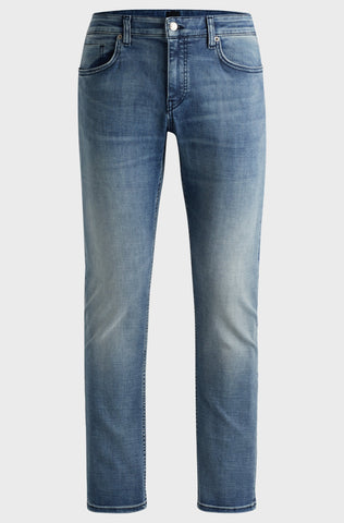 Jeans Boss Delaware Slim Fit En Denim Elástico Cashmere