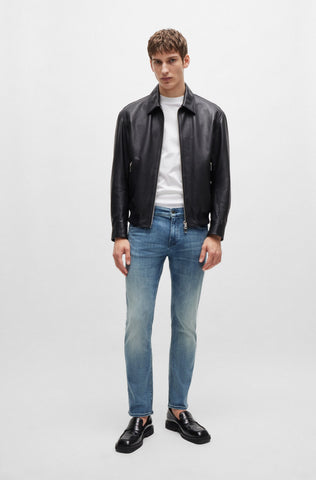 Jeans Boss Delaware Slim Fit En Denim Elástico Cashmere