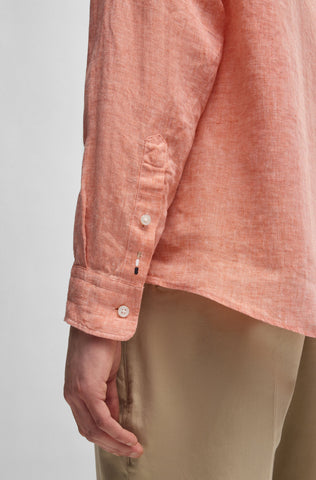 Camisa Boss de lino Button Down Regular fit