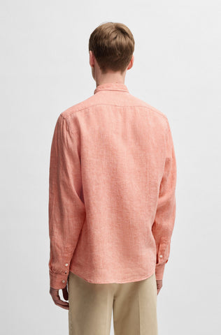 Camisa Boss de lino Button Down Regular fit