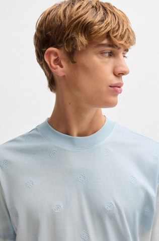Suéter BOSS Relaxed Fit Con Diseño de Nubes y Monogramas de la Doble B