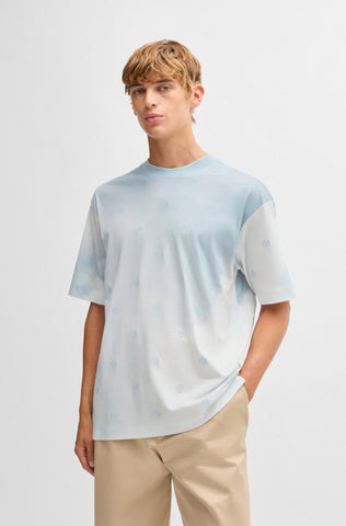 Suéter BOSS Relaxed Fit Con Diseño de Nubes y Monogramas de la Doble B