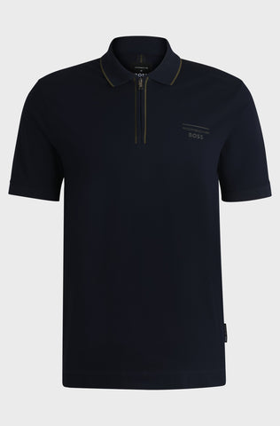 Polo Porsche x BOSS de algodón elástico Regular fit