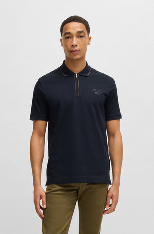 Polo Porsche x BOSS de algodón elástico Regular fit